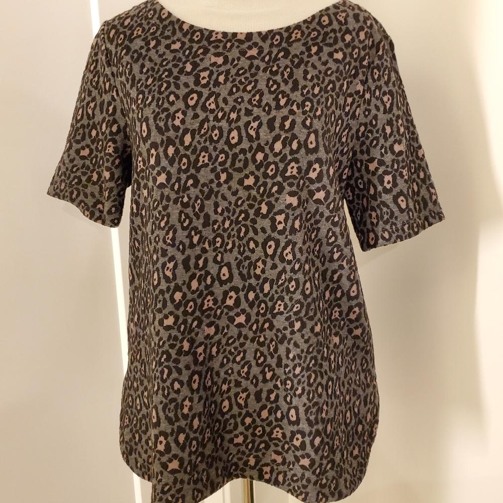 LOFT Cheetah Animal Print Top